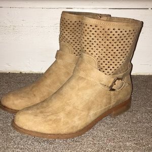 Tan ankle boots